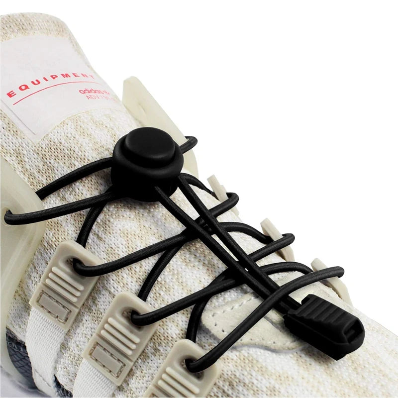 Quality Lock Shoe laces Round Tennis Laces Without ties Adult Kids Sneakers Elastic Shoelaces Rubber Bands for Shoes Accesories