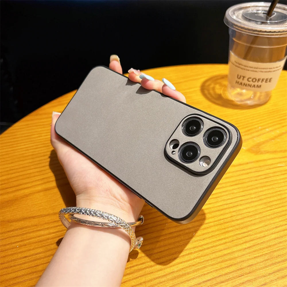 Luxury Suede Fur Leather Case For iPhone 15 14 13 12 11 Pro Max Shockproof Armor Matte Retro SheepSkin Silicone Hard Back Cover