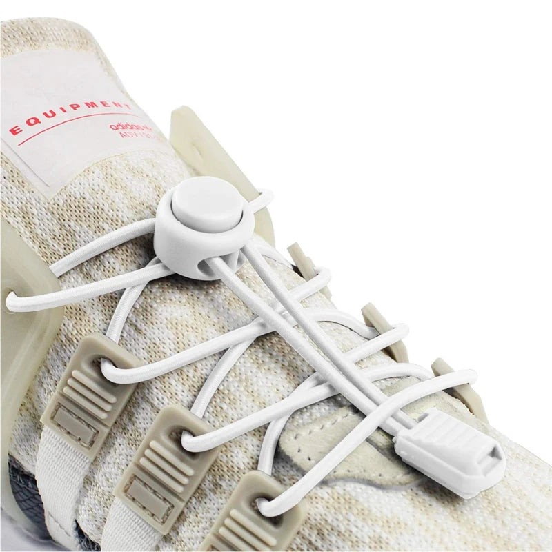 Quality Lock Shoe laces Round Tennis Laces Without ties Adult Kids Sneakers Elastic Shoelaces Rubber Bands for Shoes Accesories