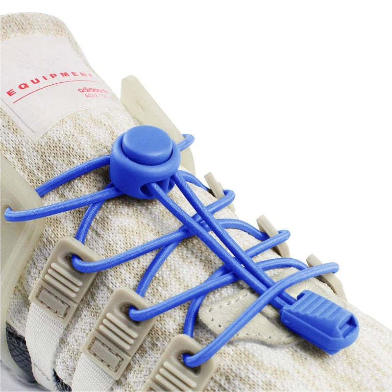 Quality Lock Shoe laces Round Tennis Laces Without ties Adult Kids Sneakers Elastic Shoelaces Rubber Bands for Shoes Accesories